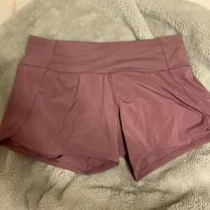 Lululemon Speed it up shorts, size 4
